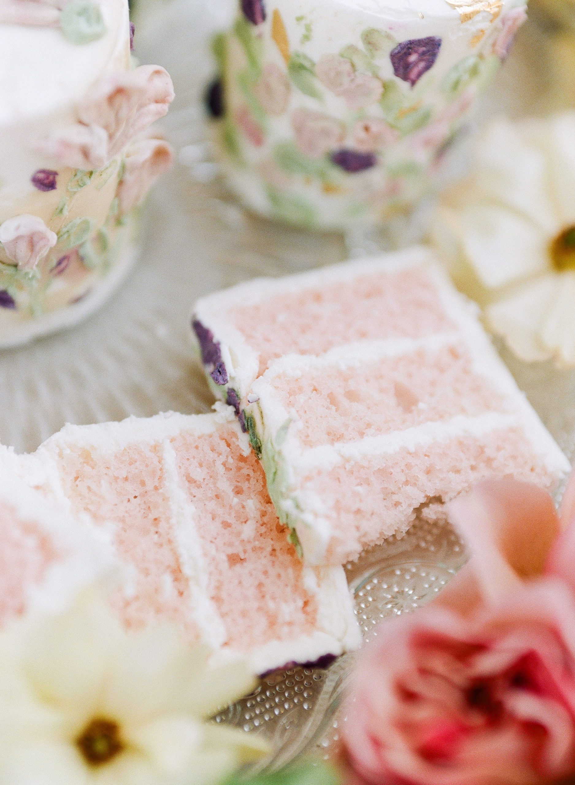 Wedding Cake Ideas Slices of Pink Cake