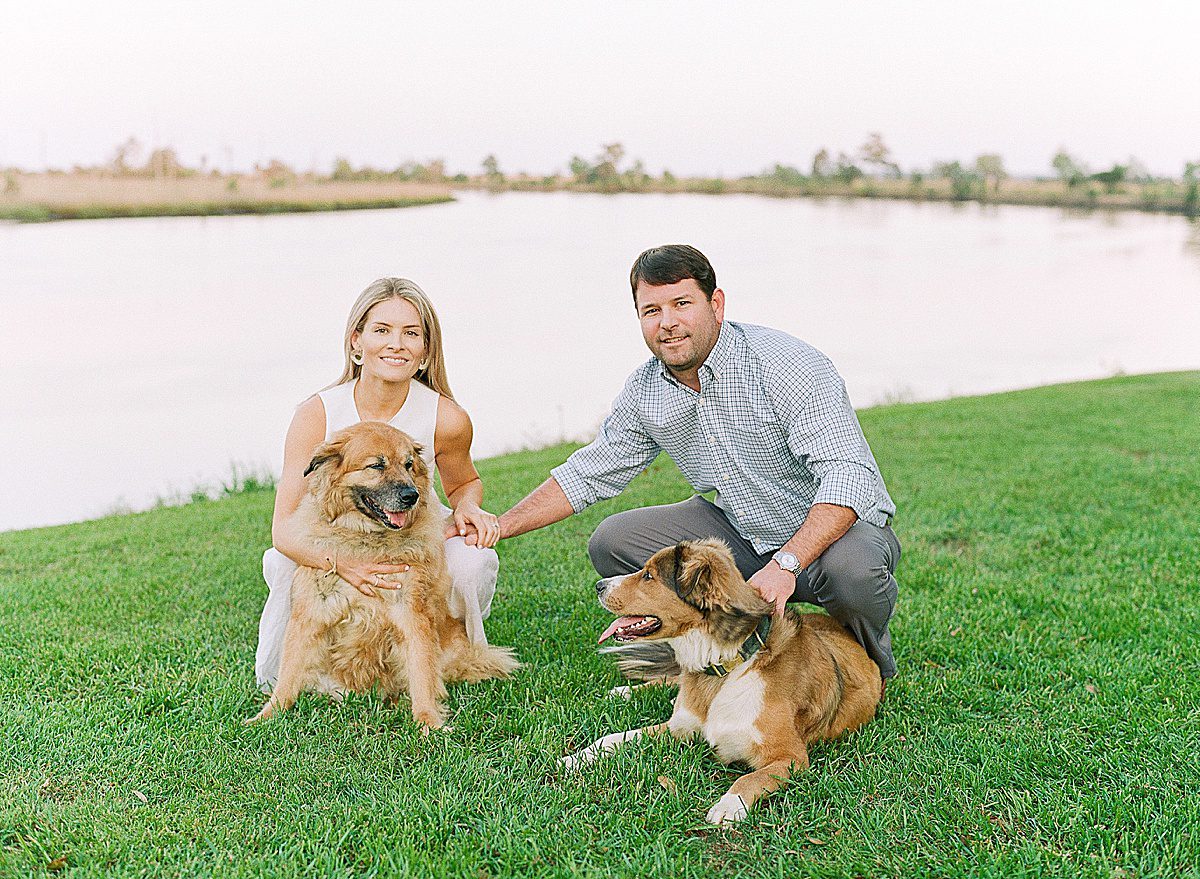 Couple With Their Dogs at The Ford Field & River Club Photo