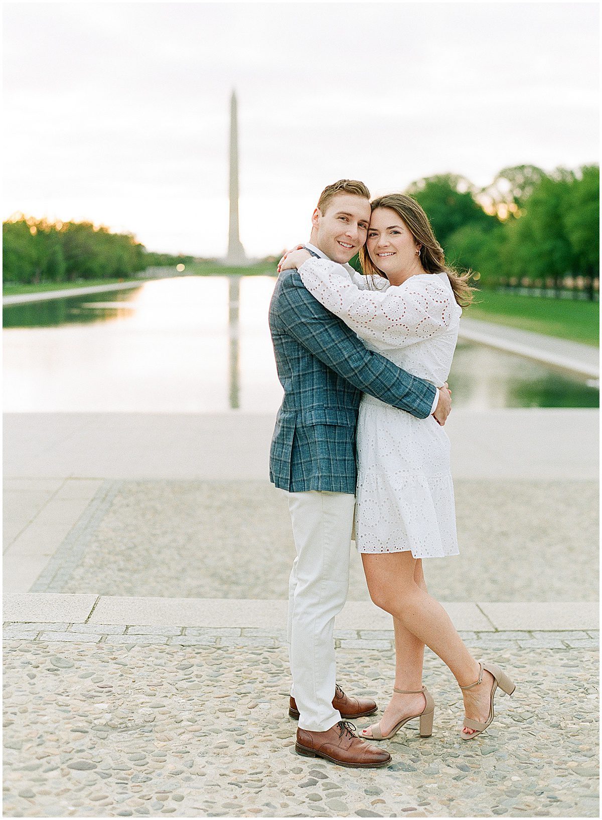 Couple Hugging at National Mall Photo