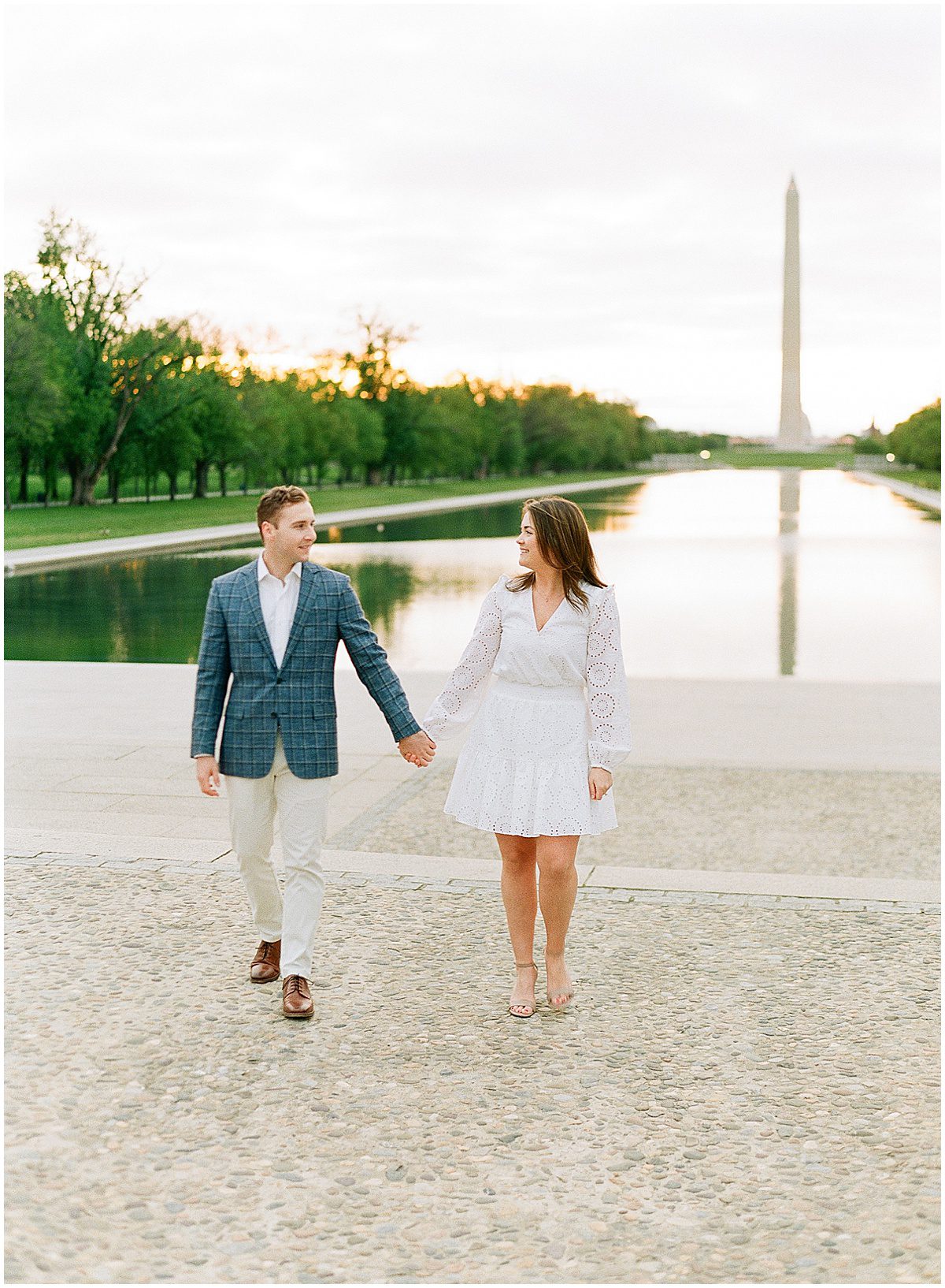 Couple Holding Hands at National Mall Photo