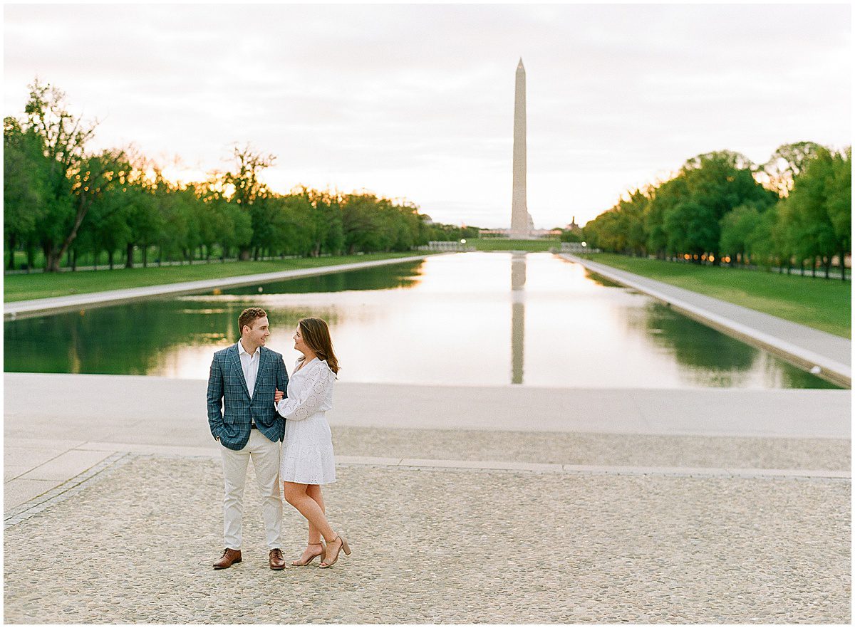 Couple Smiling at Each Other National Mall Photo