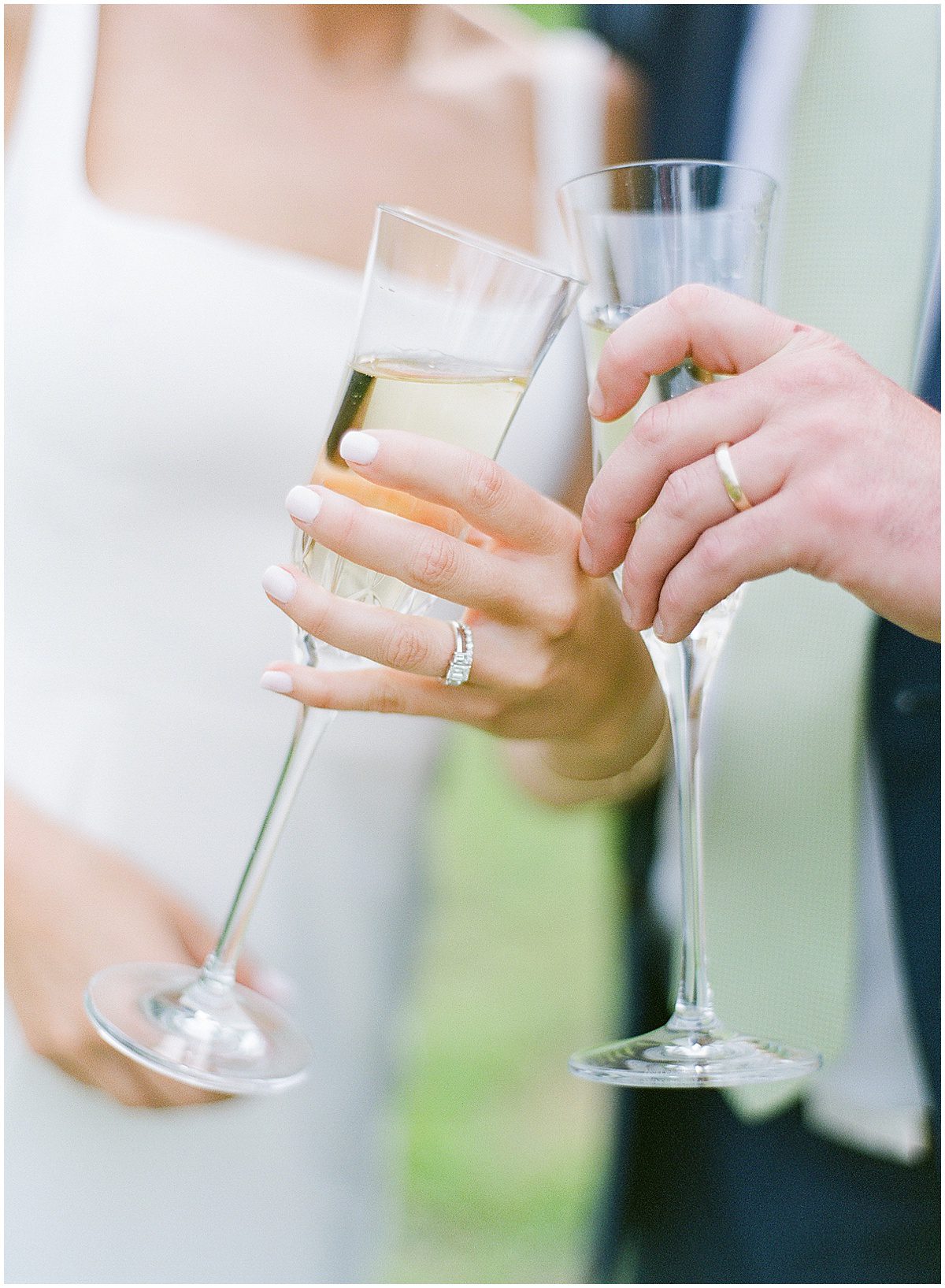 Couple Holding Champagne Glasses Photo