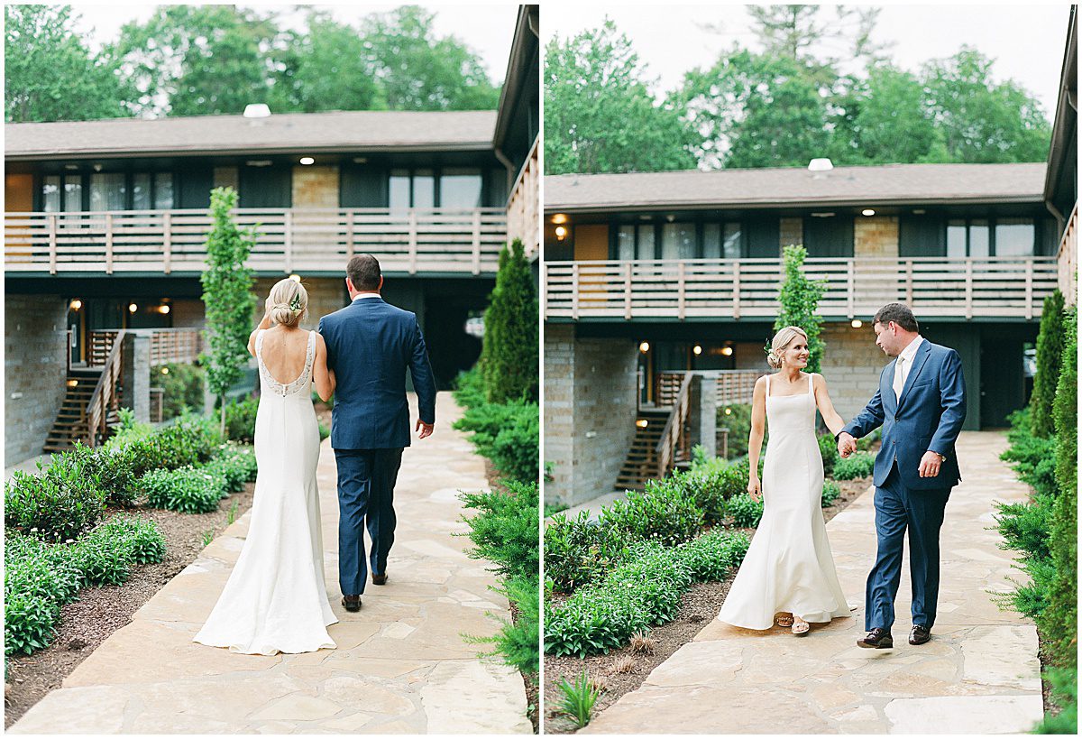 Bride and Groom at Skyline Lodge Highlands North Carolina Wedding Photos