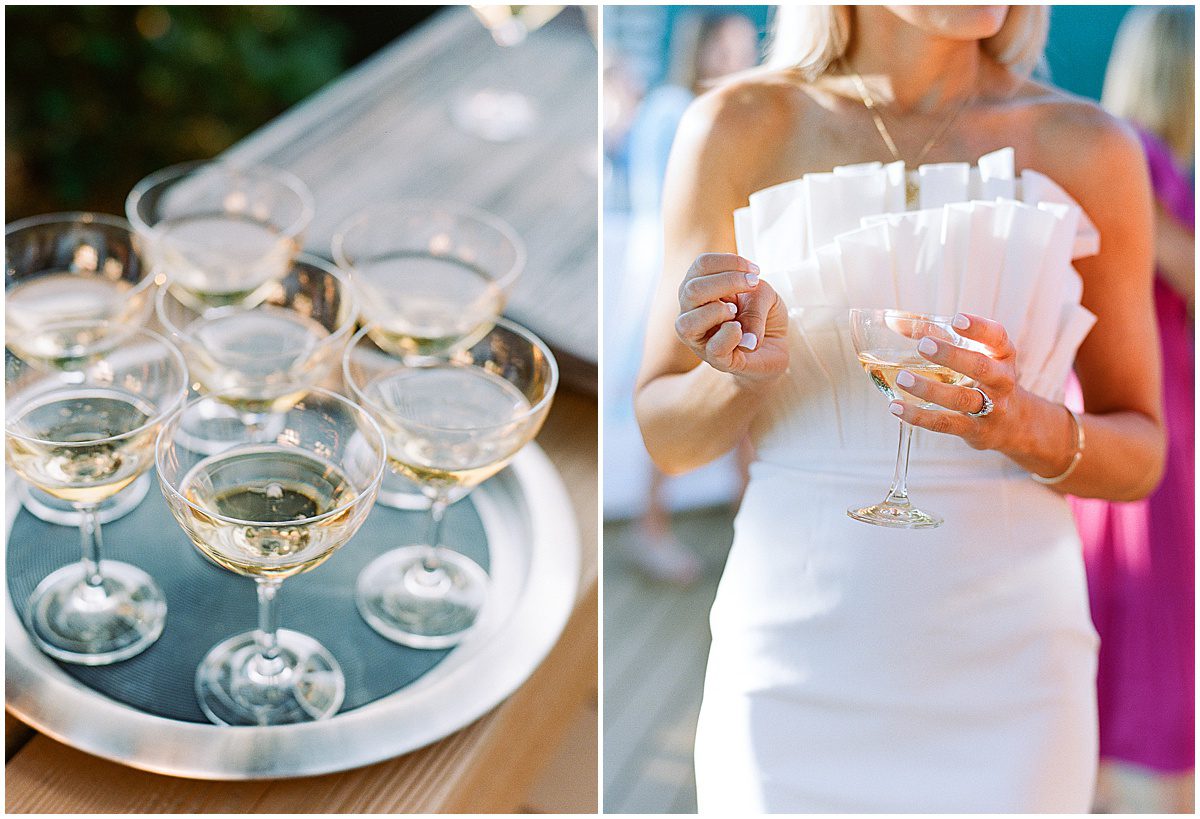 Champagne Glasses and Bride Holding Champagne Glass Photos
