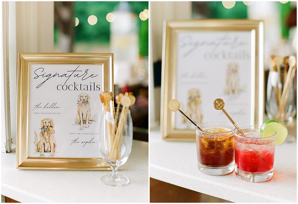 Wedding Reception Signature Cocktails Photos