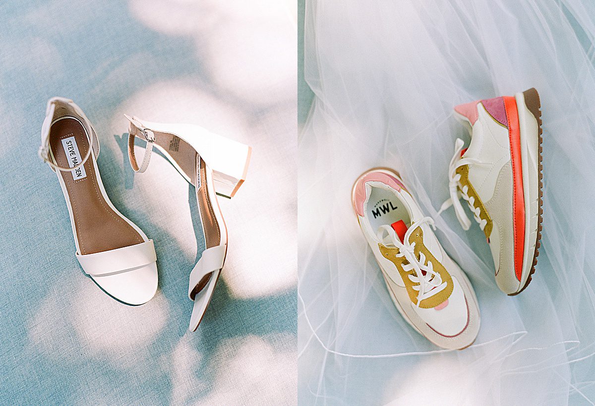 Brides Shoes Heels and Tennis Shoes Photos