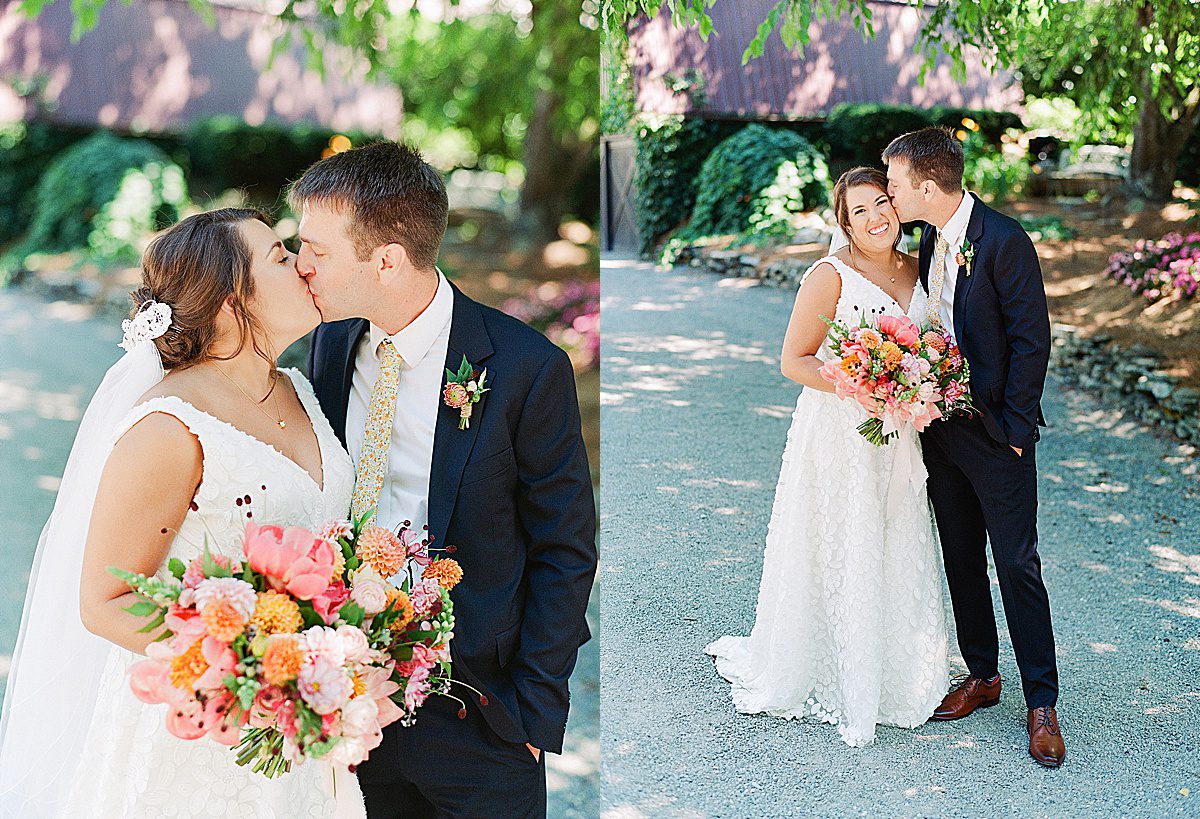 Bride and Groom Kissing Photos