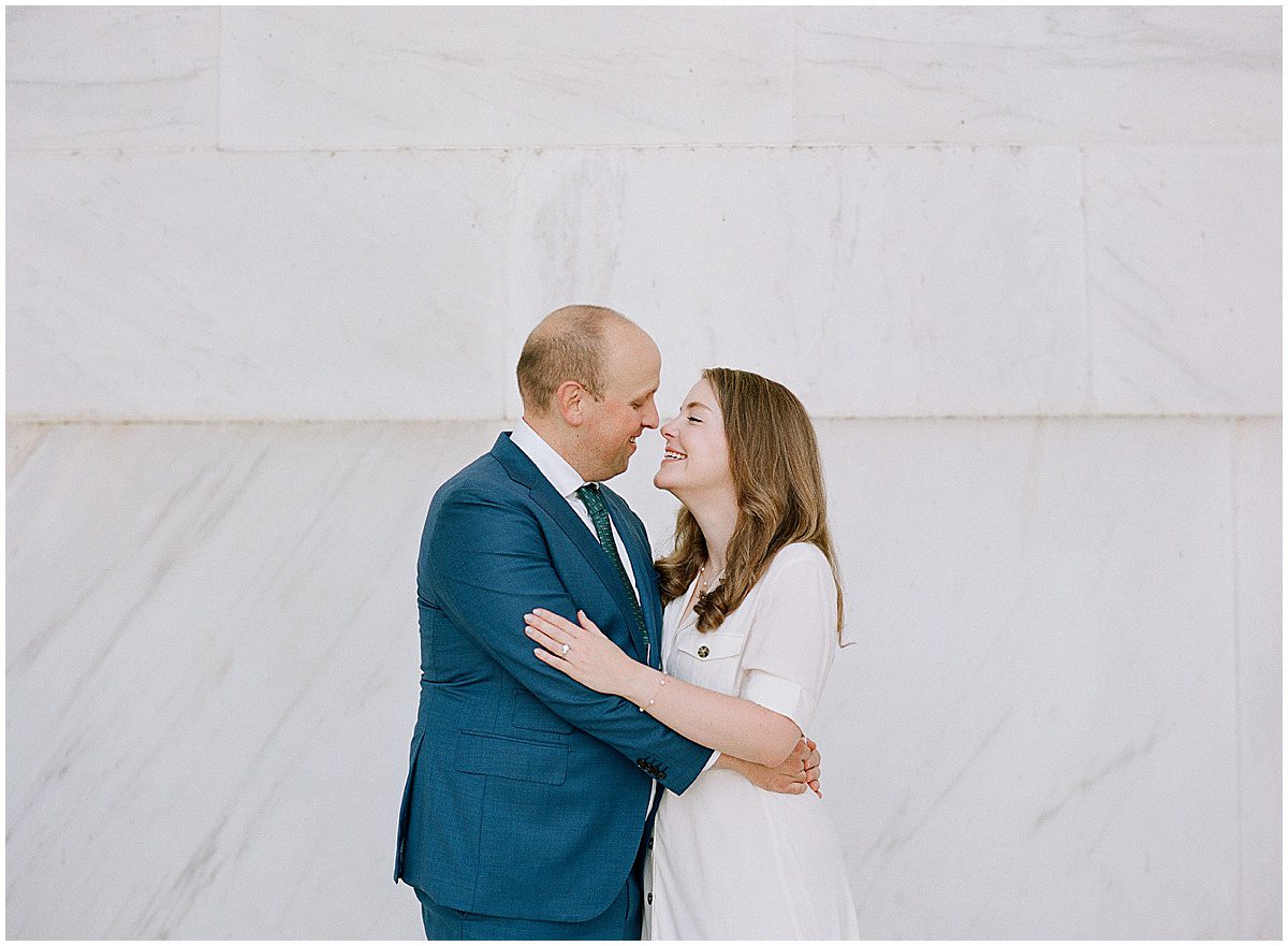 Luxury Washington DC Photographer Couple Hugging and Laughing Photo