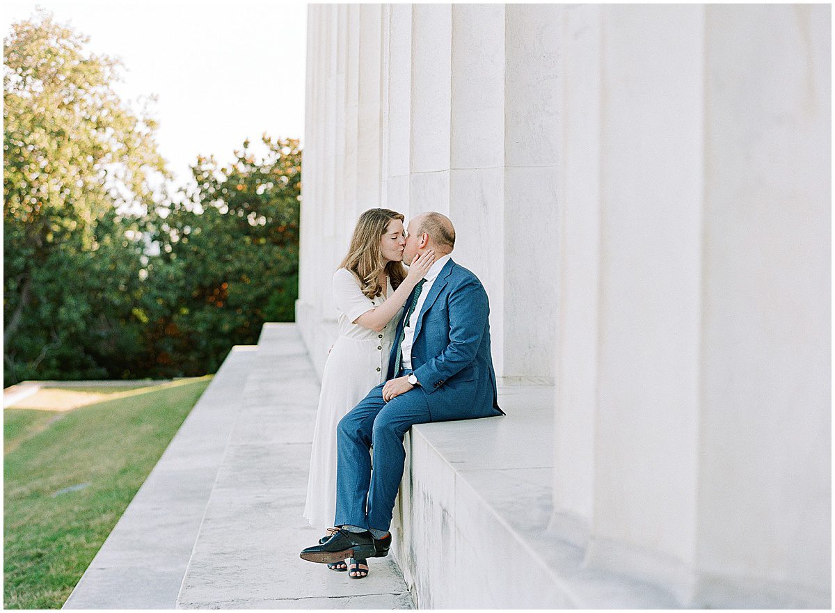 Luxury Washington DC Photographer Couple Kissing Photo