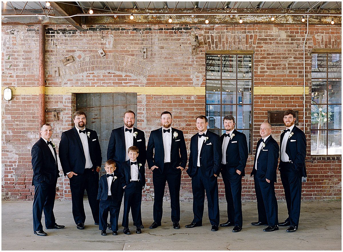 Guardian Works Atlanta Wedding Venue Groomsmen Photo