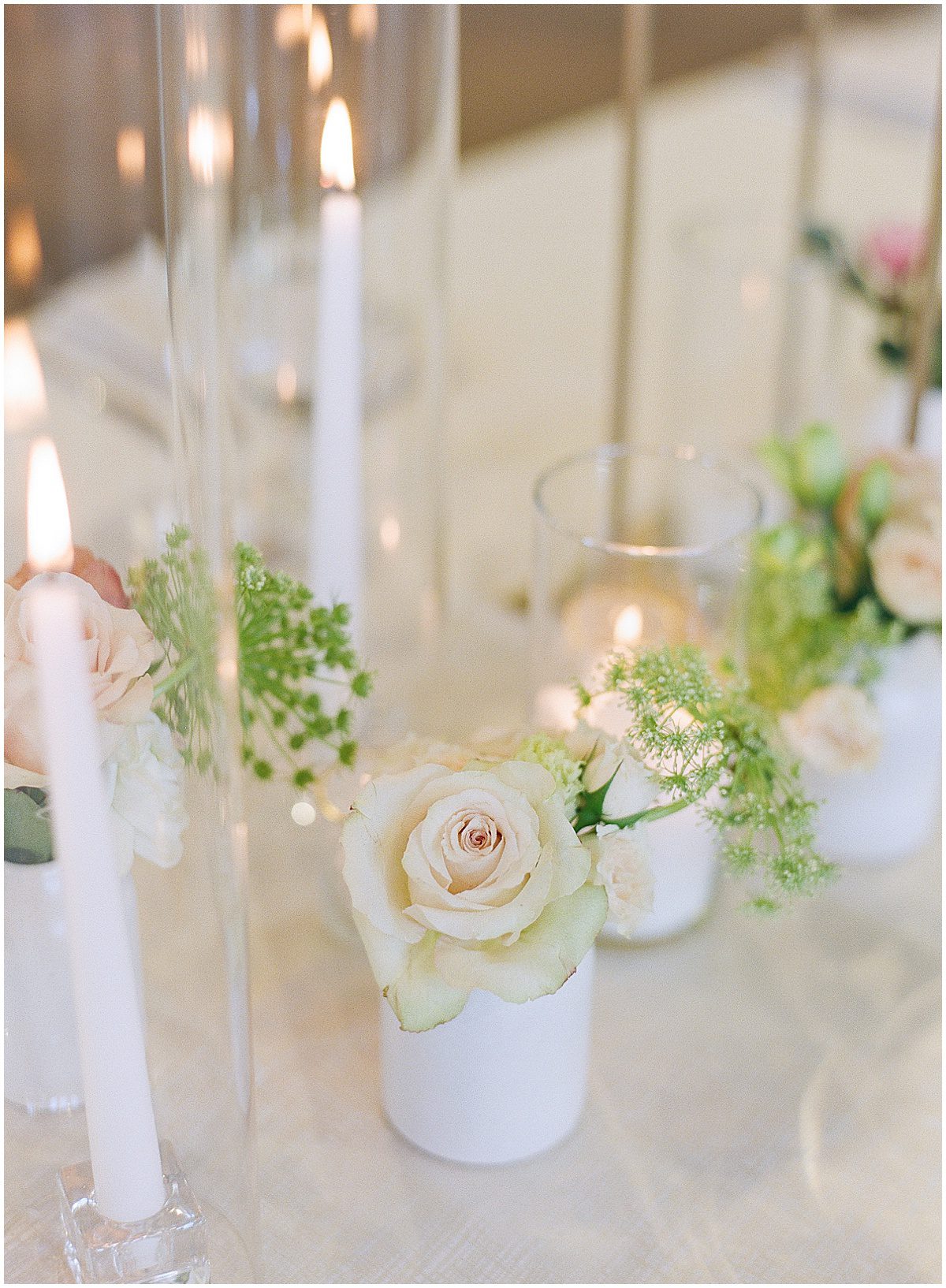 Wedding Reception Table Flower Detail Photo