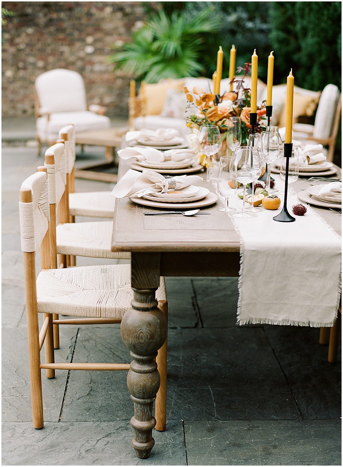 Wedding Reception Table at The Dewberry in Charleston SC Photo