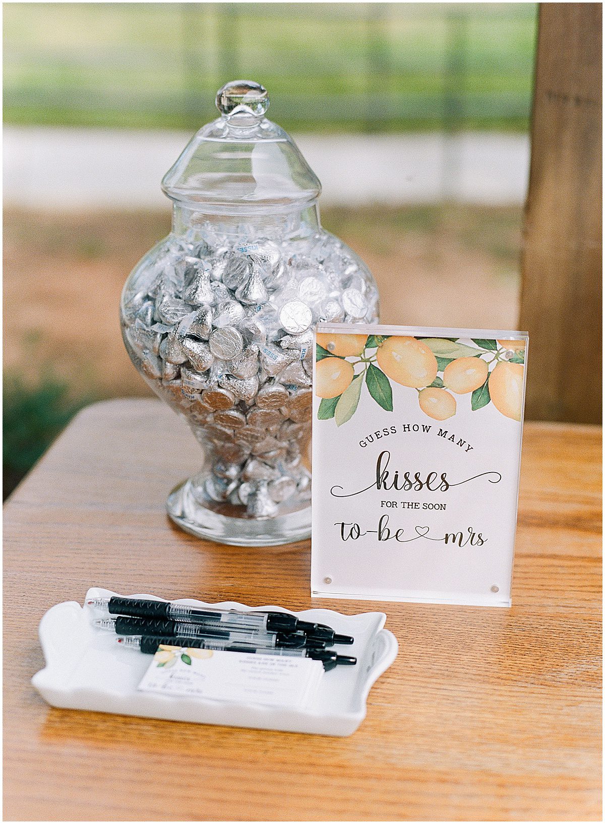 Bridal Shower Game Guess How Many Kisses in The Jar Photo