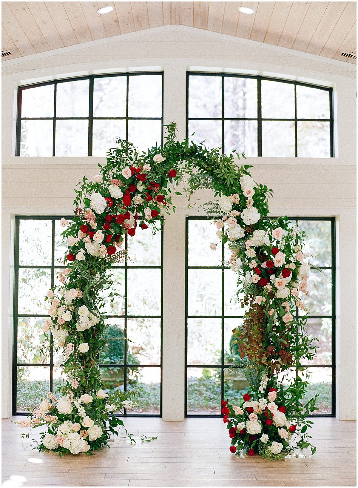 Wedding Ceremony Flower Arch Photo