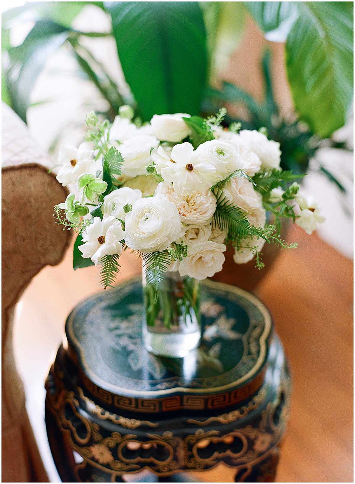 Brides Bouquet on Side table Photo