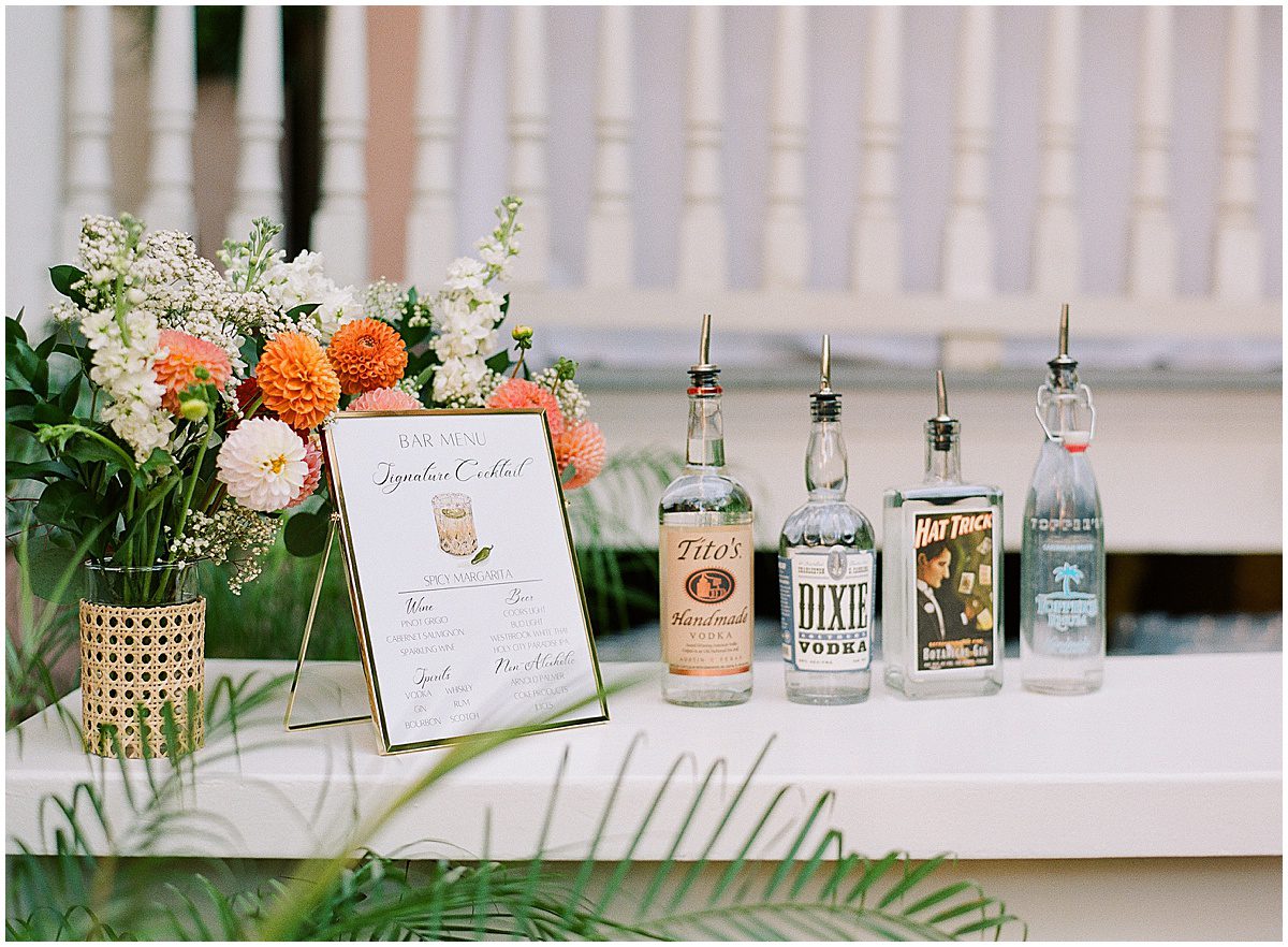 Wedding Reception Bar Signature Cocktail Sign Photo
