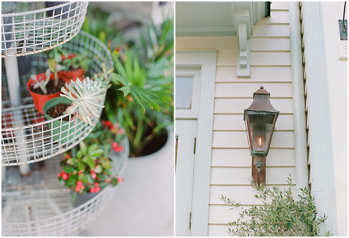 Post House Inn Plants and Lantern Photos