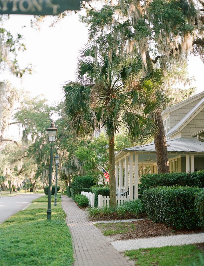 Street in Palmetto Bluff in Bluffton South Carolina 