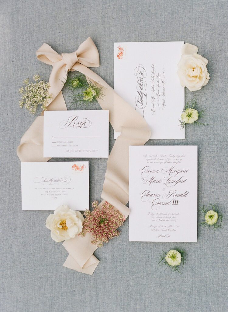 Wedding invitation suite