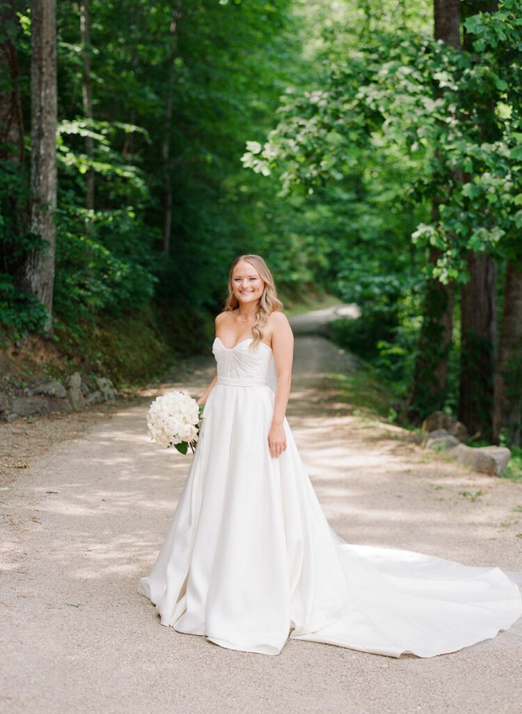 bride smiling