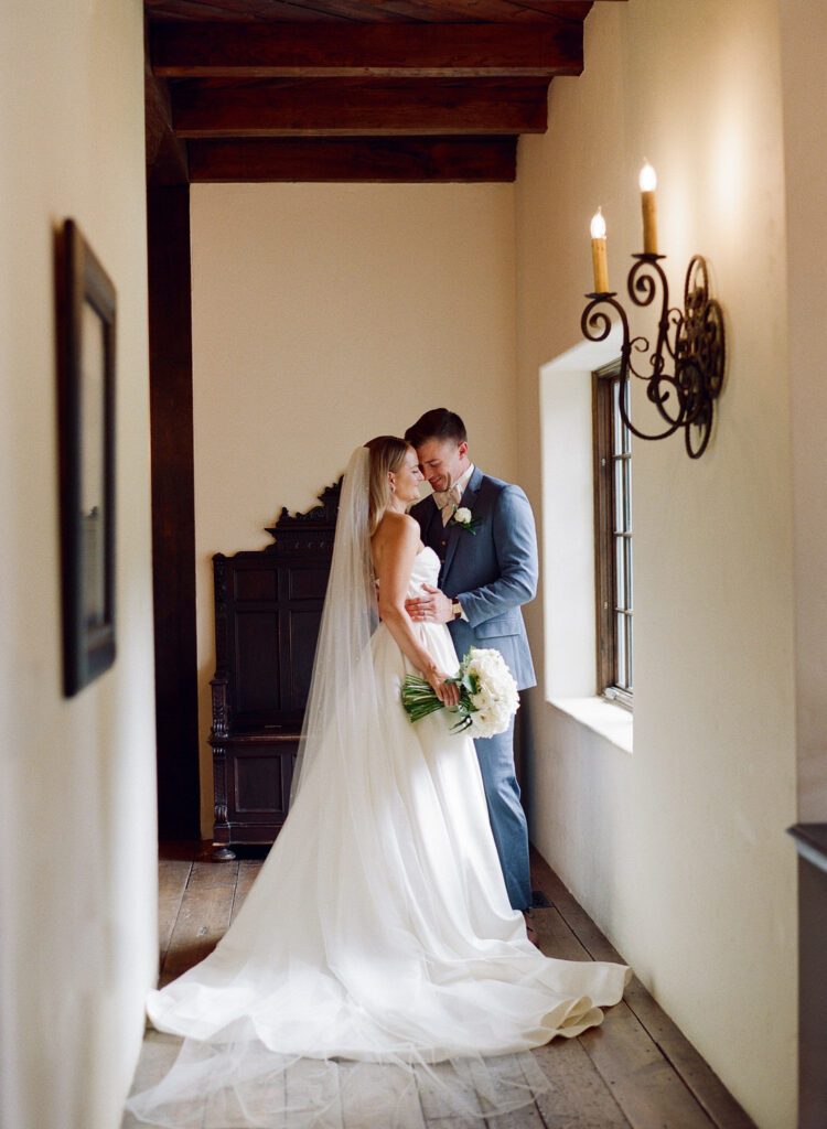 bride and groom at Castle Ladyhawke