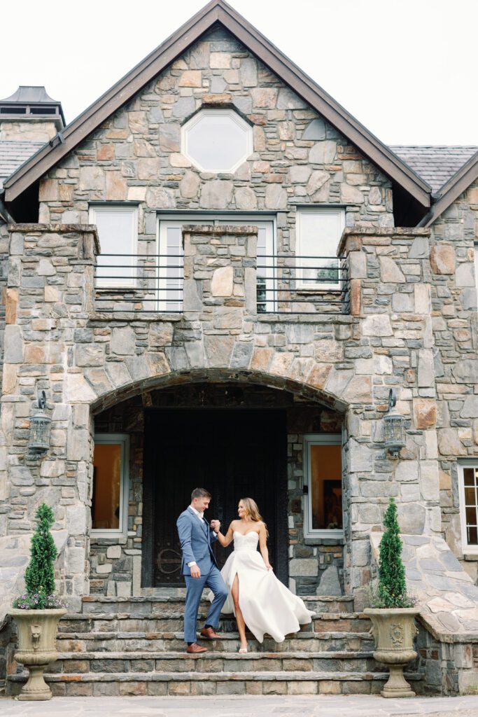 bride and groom at Castle Ladyhawke