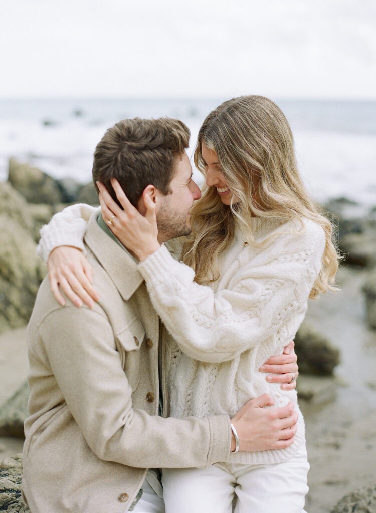 couple smiling at each other