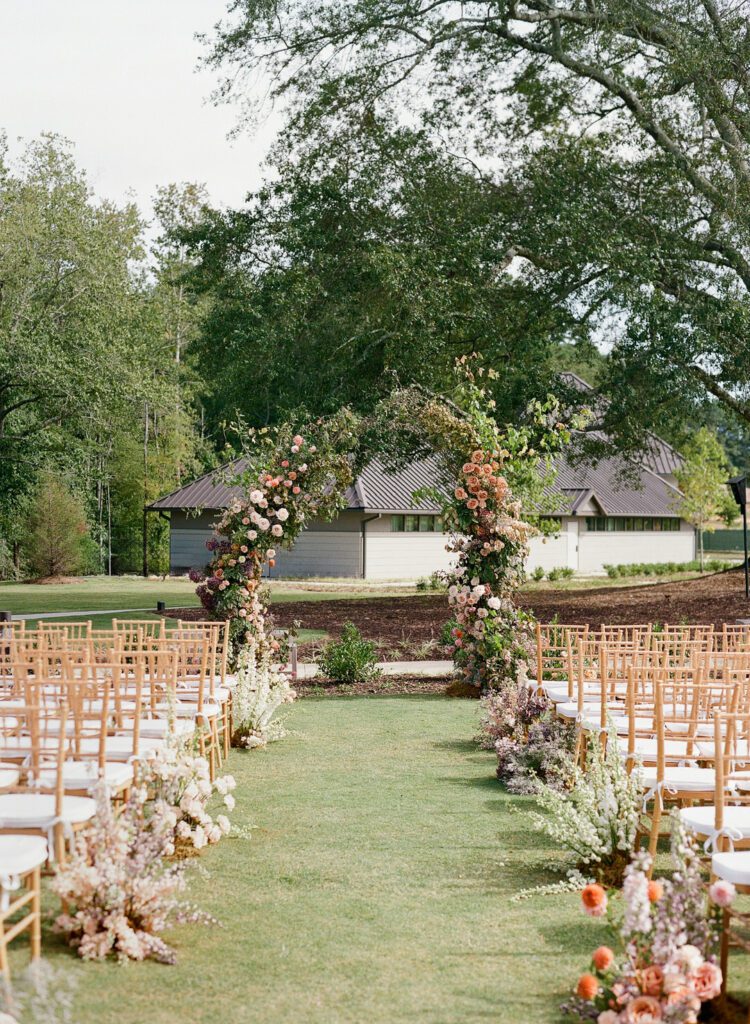 Hotel Hartness Greenville SC Wedding Ceremony Decor 