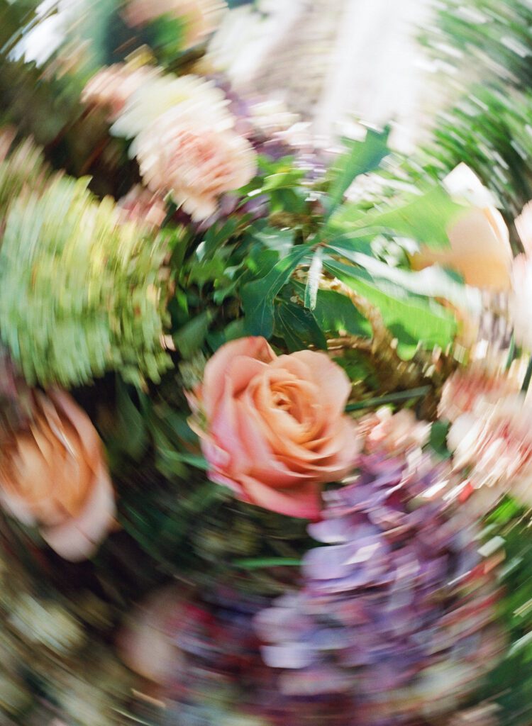 Flower motion blur