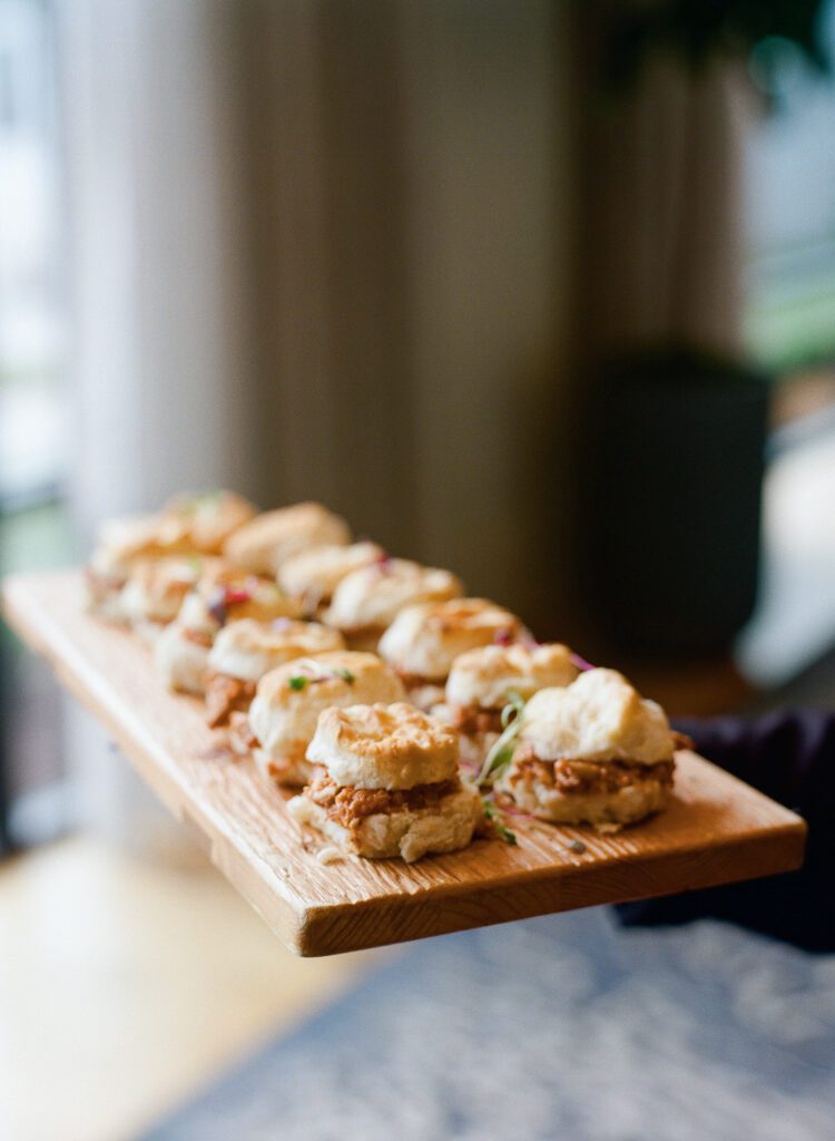 Chick biscuits hors devours cocktail hour 