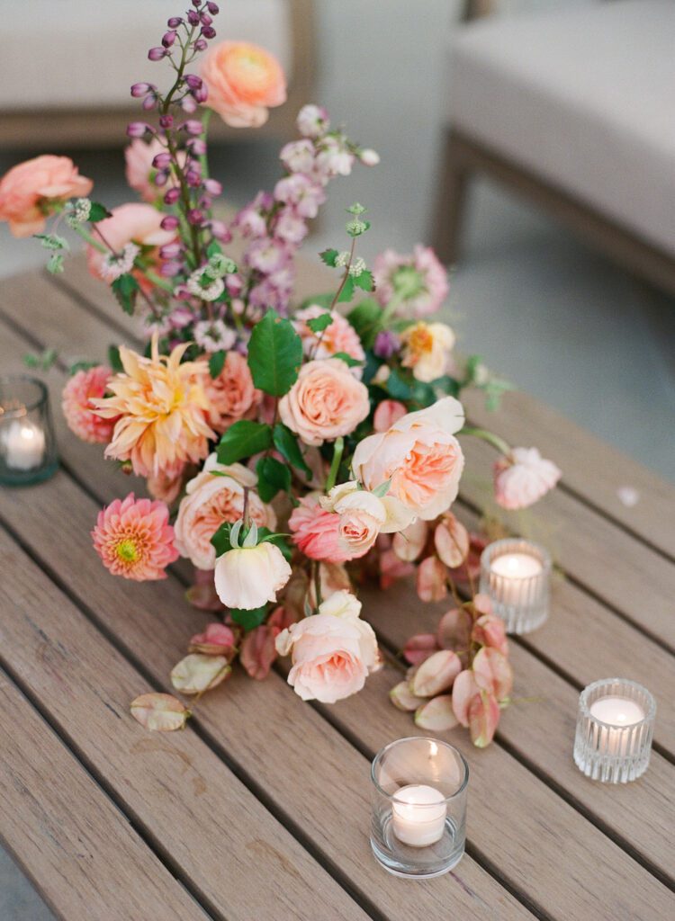 flowers on table 