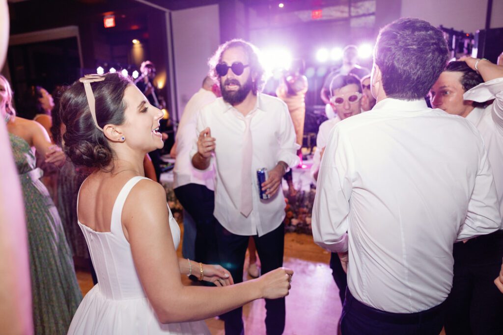 wedding guest dancing 