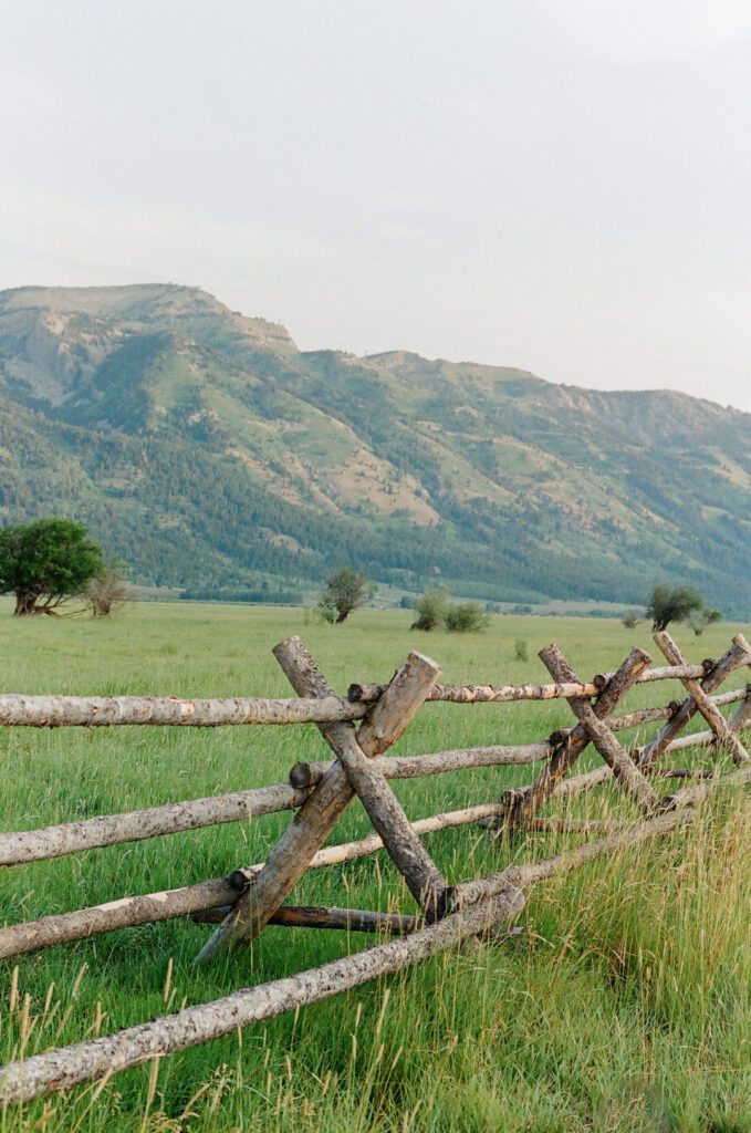 Fence and Mountains Jackson Hole Photographers