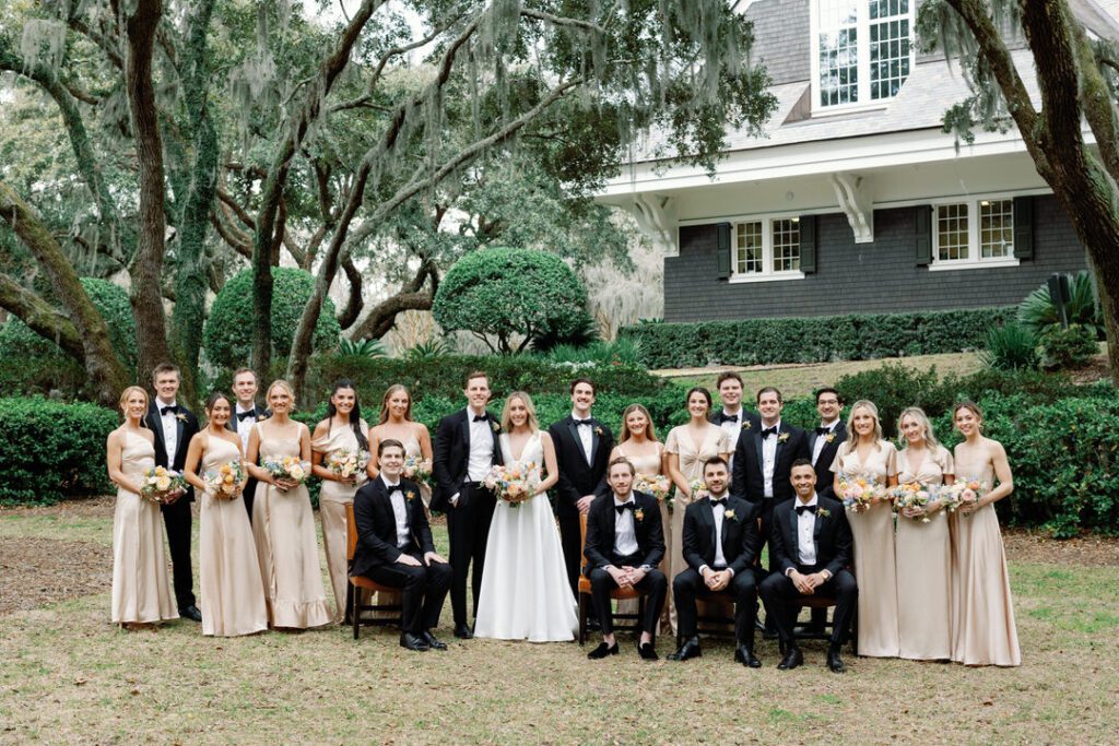 Wedding party at Kiawah Island River Course