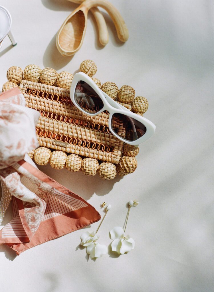 Brides Purse and Sunglasses