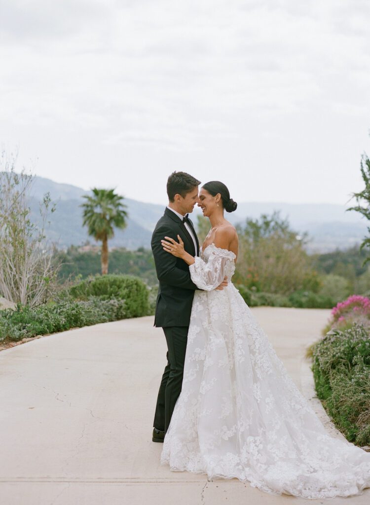 Bride and Groom Laughing 