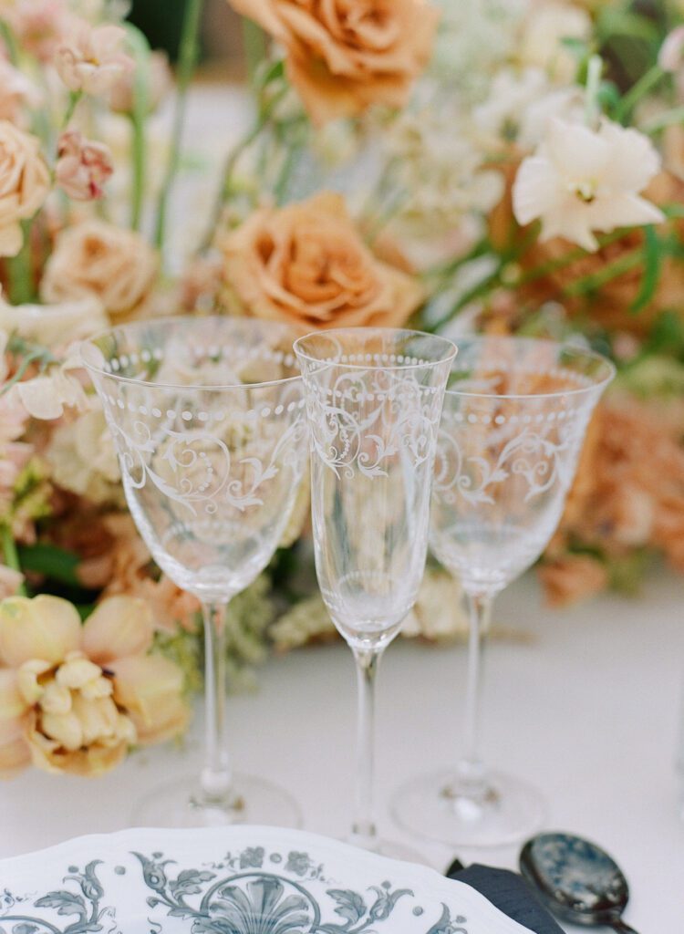 Wedding Reception Table Glasses 