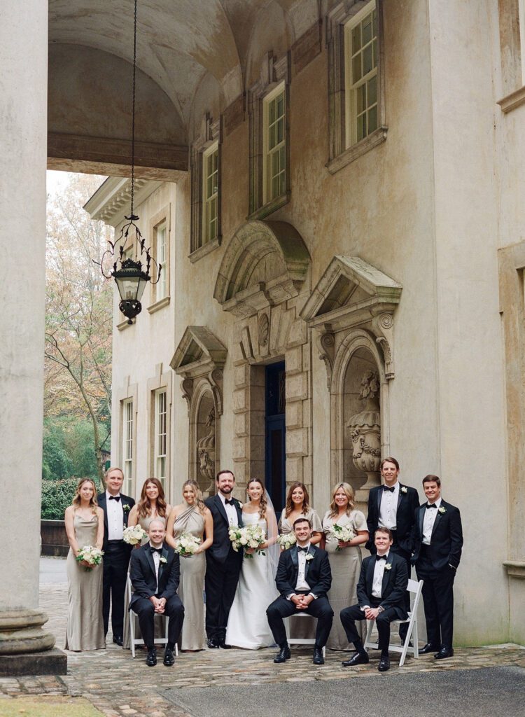 Wedding Party at Swan House Wedding