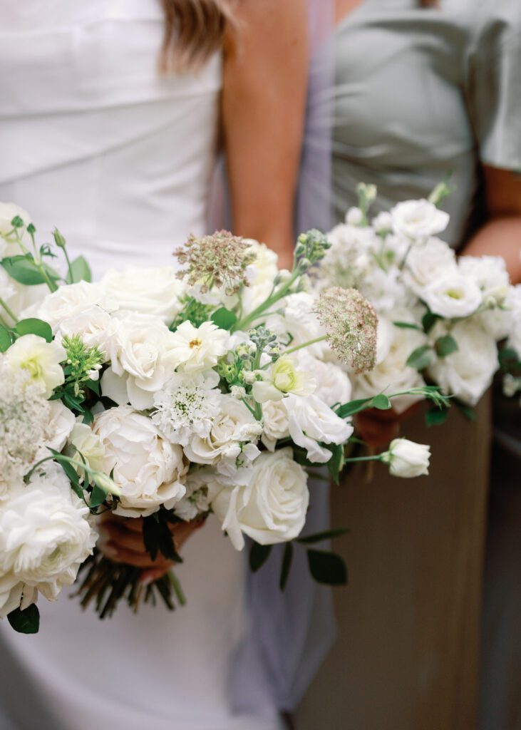 detail of bouquets