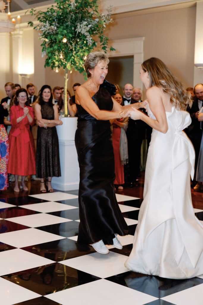 bride dancing with her mom