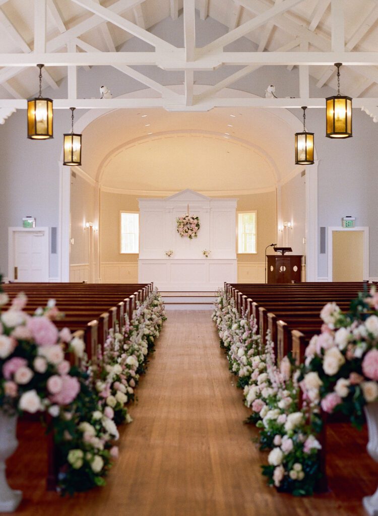 Chapel wedding ceremony at The Admiral's House