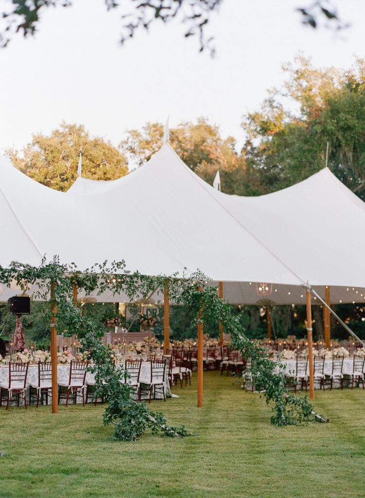 sail cloth tent at The Admiral's House