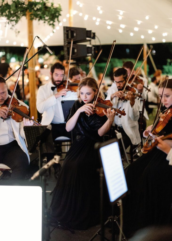 wedding reception entertainment orchestra