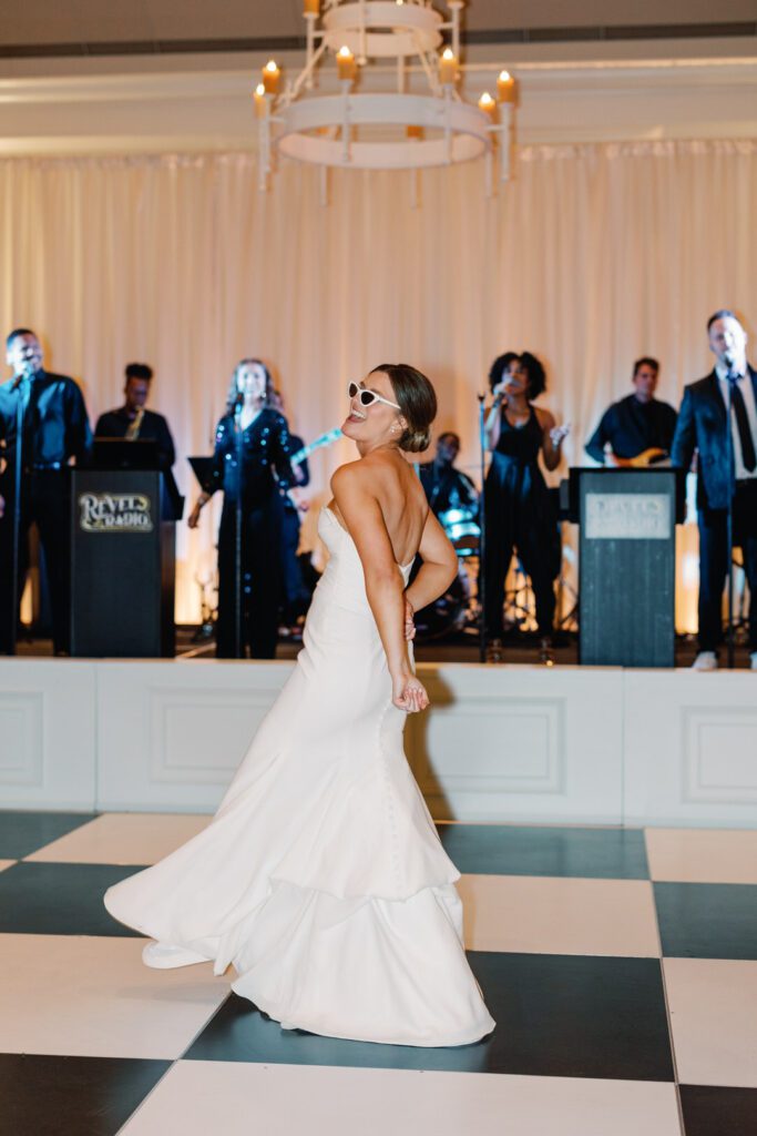 bride dancing