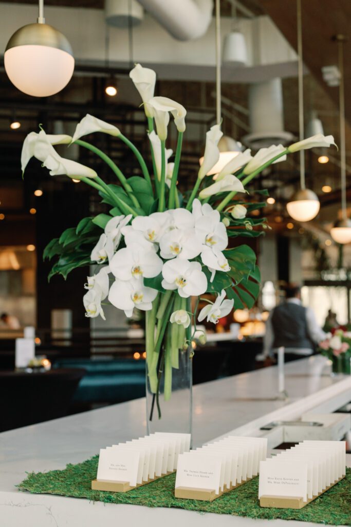 flowers and seating chart