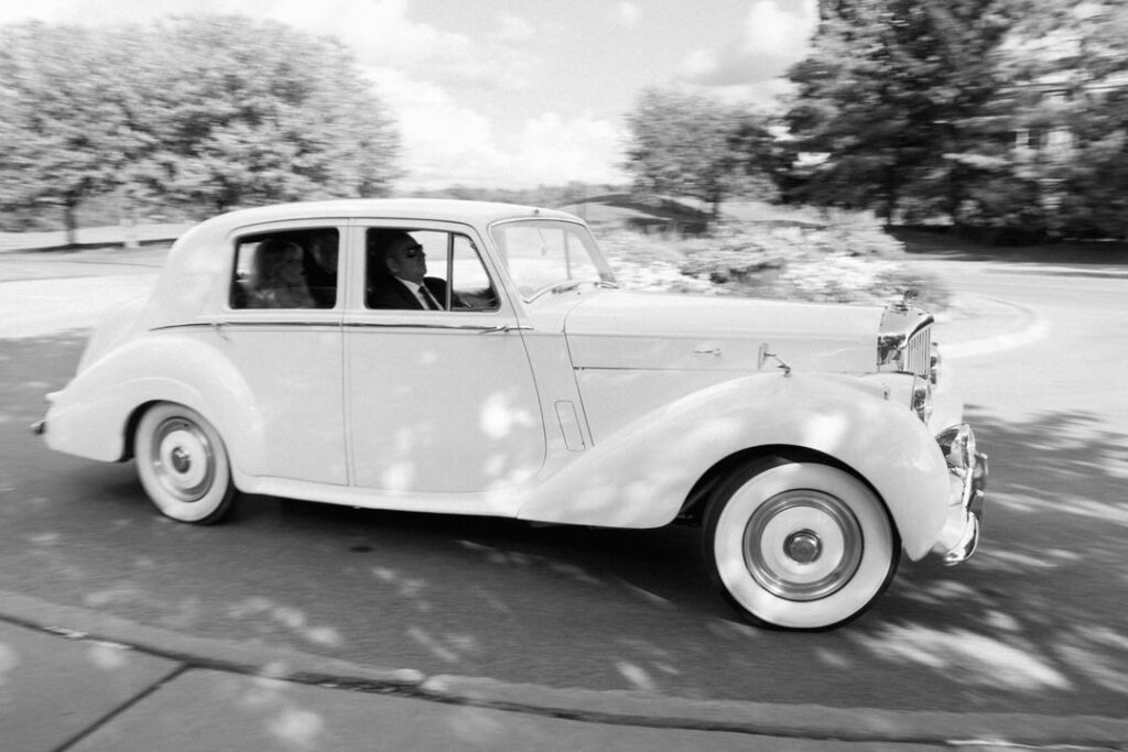 black and white rolls royce