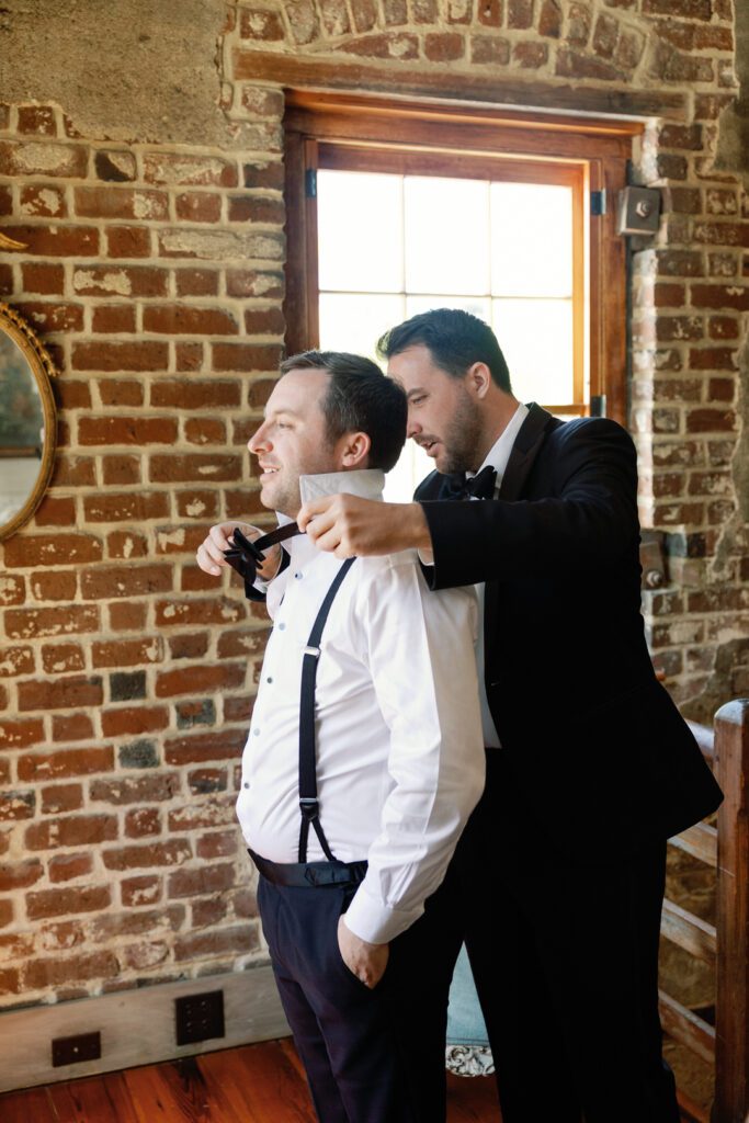 groom getting ready