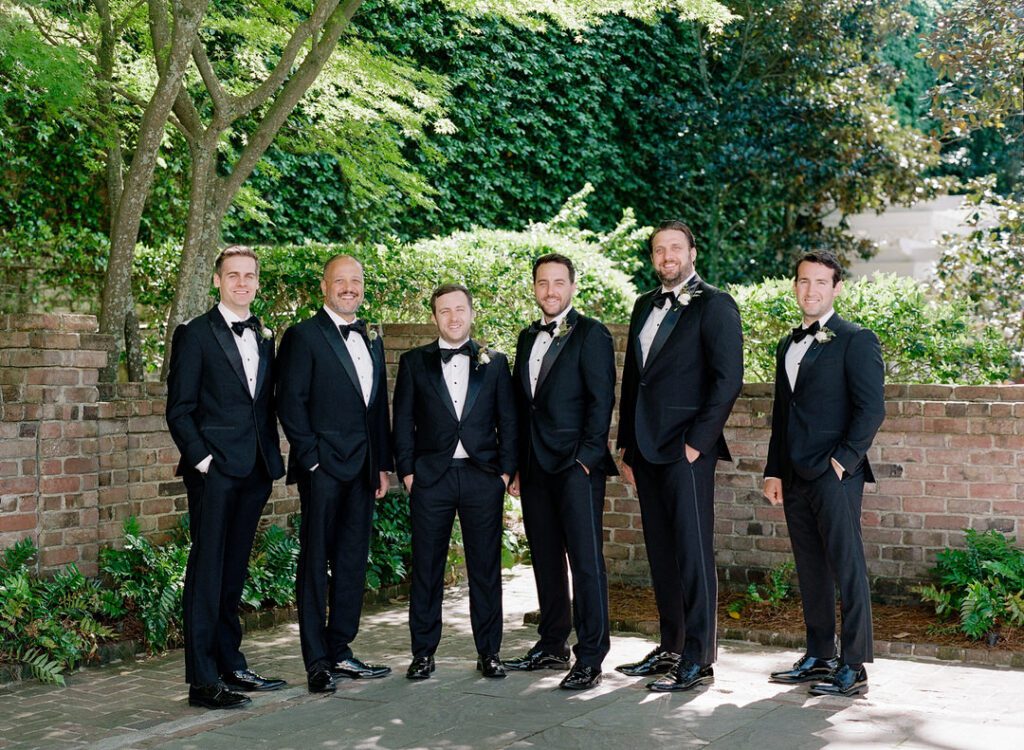 groom with groomsmen William Aiken House Photos