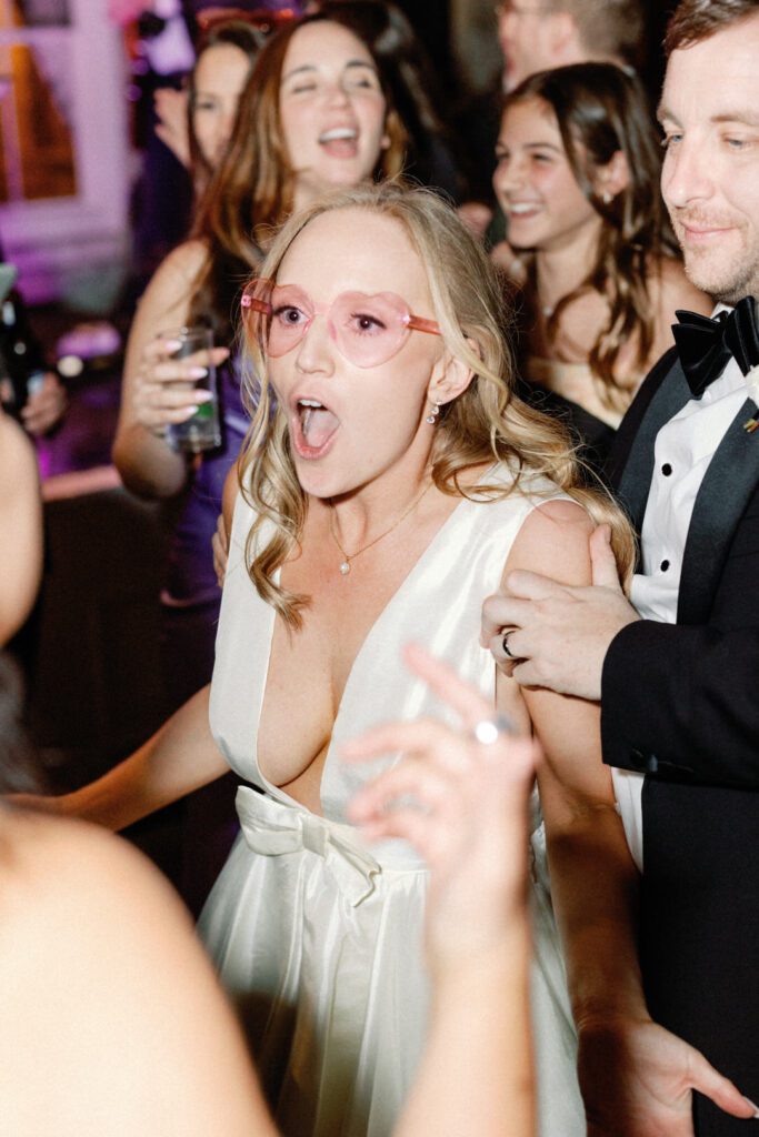 bride on dance floor