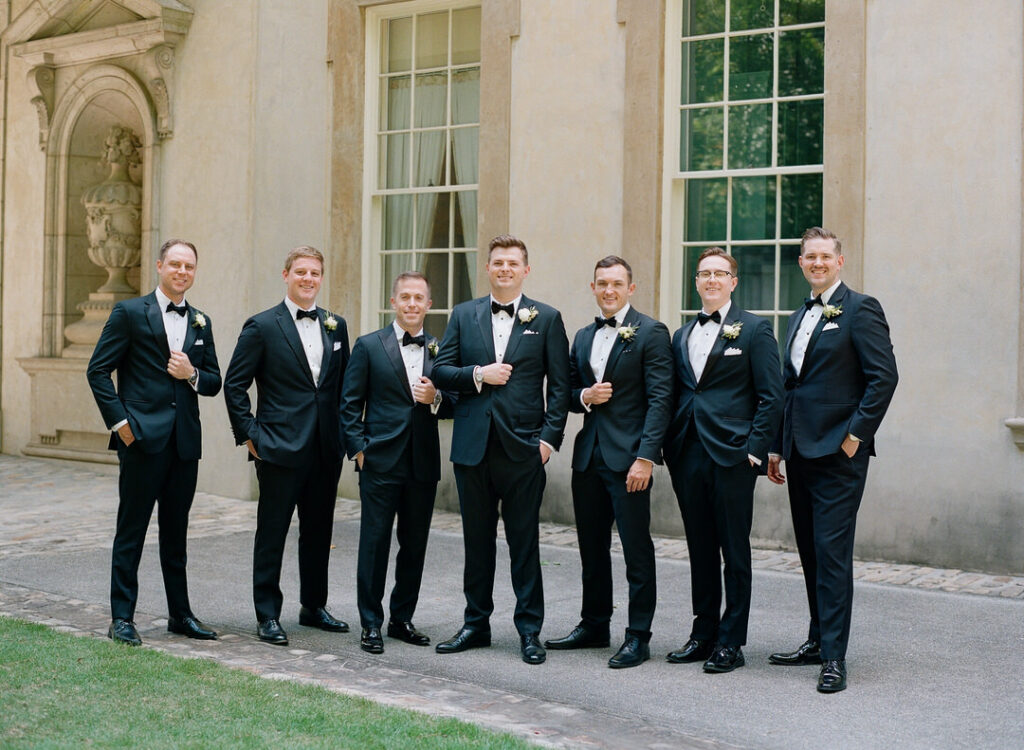 Groomsmen at Swan House Atlanta History Center